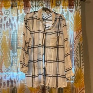 White old navy button down.